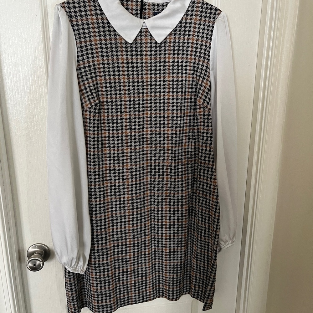 Tommy Hilfiger Tan Plaid Dress